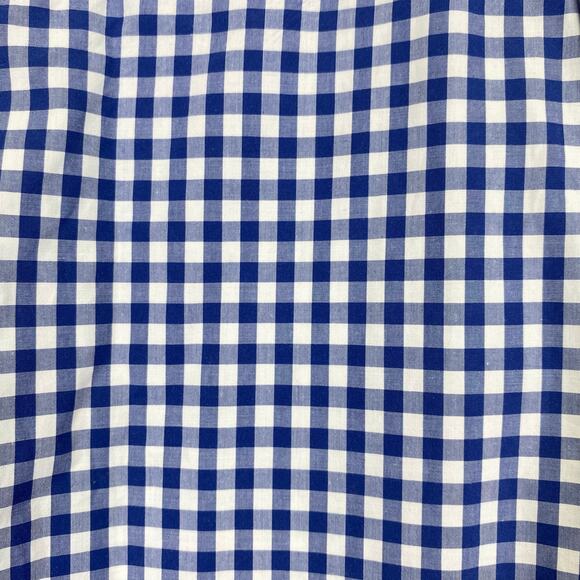Ralph Lauren Blue Gingham Short Sleeve Button Down Oxford Shirt Mens XL Preppy - Picture 5 of 8